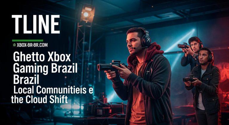 Brazilian Xbox gamers in a communal living room setup