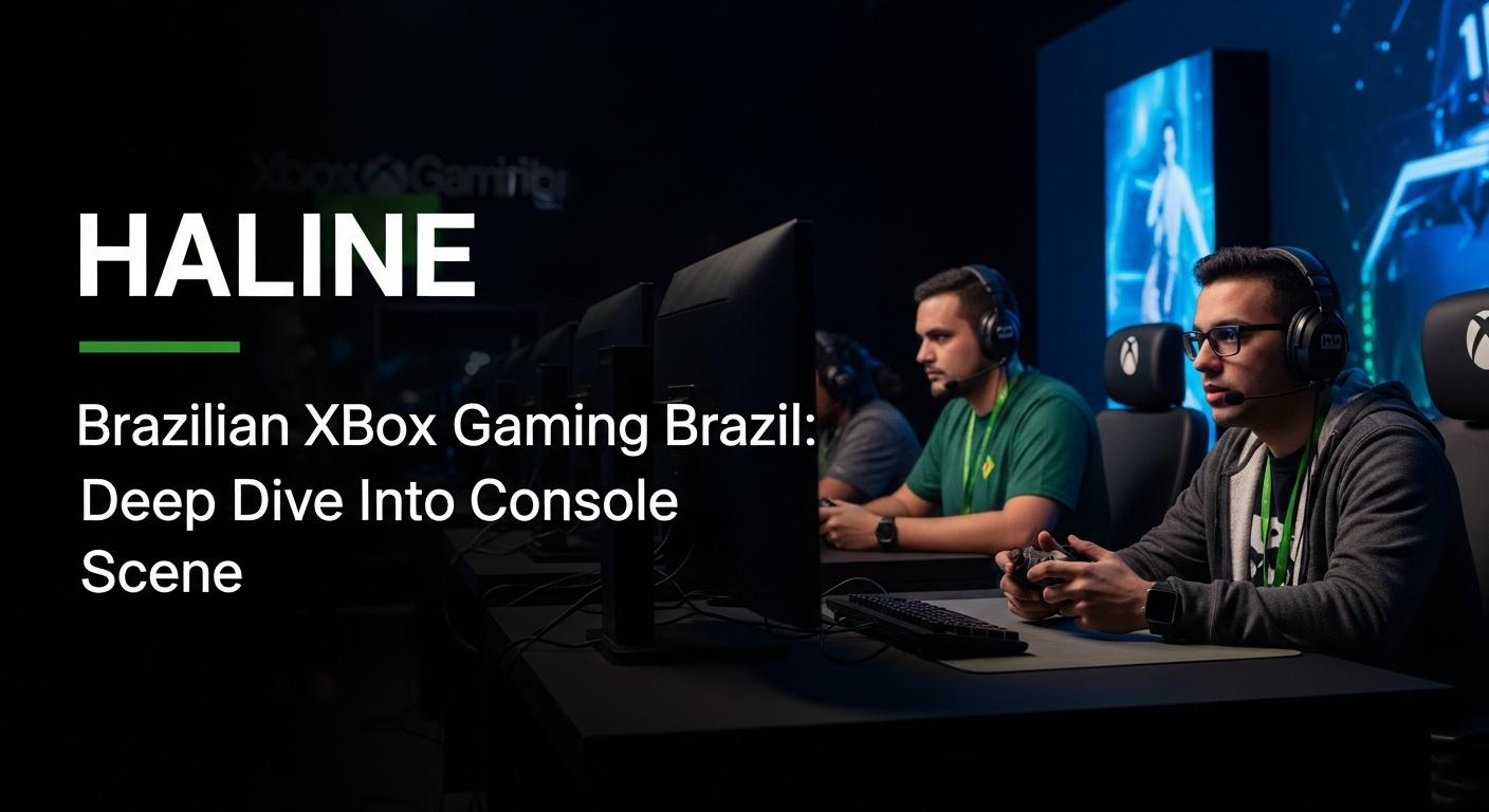 Brazilian Xbox Gaming Brazil scene showing players enjoying Xbox in a colorful living room.