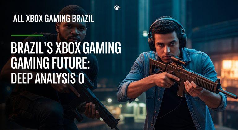 Brazilian gamer enjoying an Xbox setup with growth charts in the background.