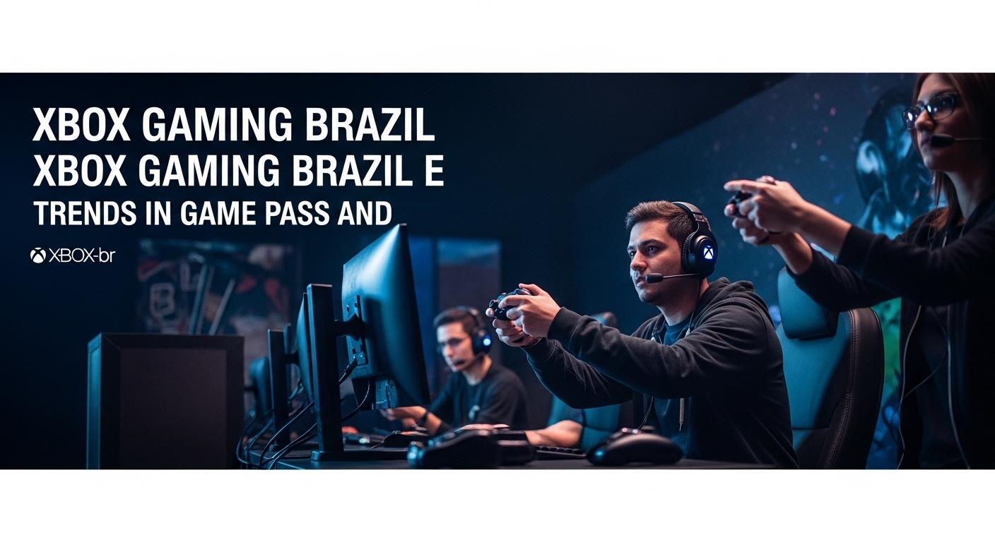 Brazilian gamer enjoying an Xbox setup in a colorful living room