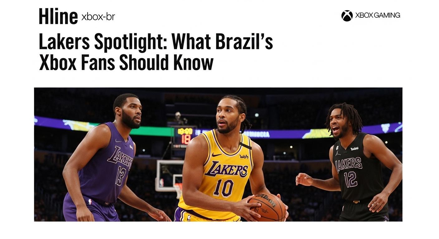 Brazilian Xbox gamer watching Lakers game