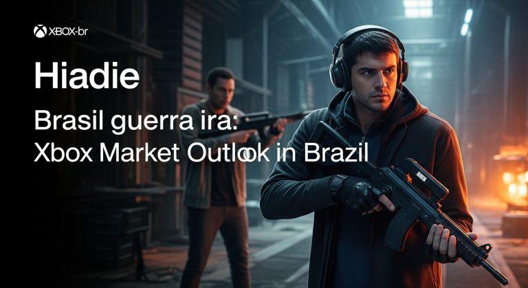 Brazilian gamers playing Xbox with a world map backdrop highlighting trade routes.