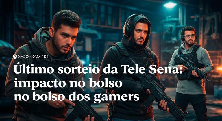 Brazilian gamer considering Tele Sena draw while gaming on Xbox.