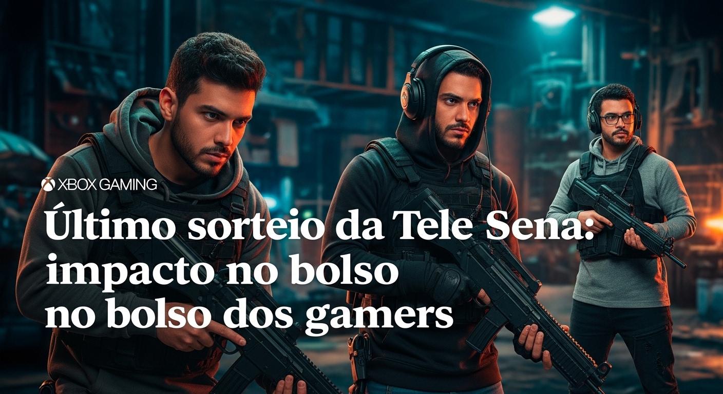 Brazilian gamer considering Tele Sena draw while gaming on Xbox.
